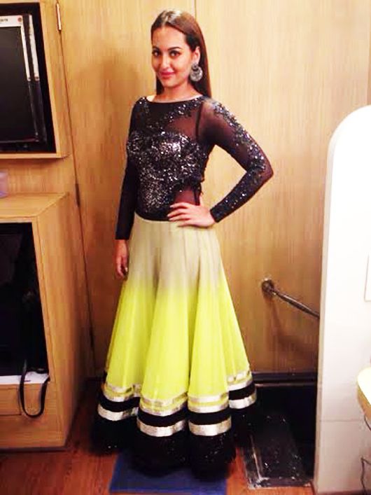 Sonakshi Sinha styled by Ken Ferns for the GIMA Awards 2014