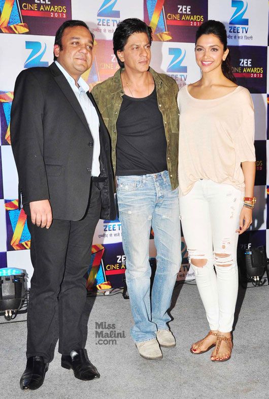 Punit Goenka, Shah Rukh Khan & Deepika Padukone