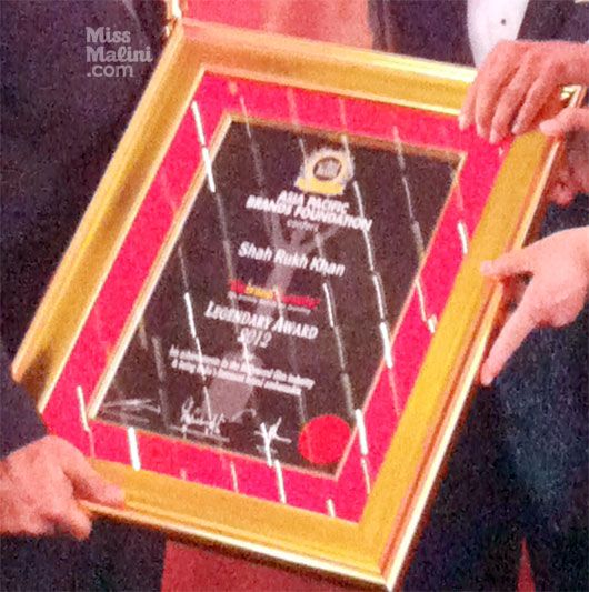 Shah Rukh Khan's award