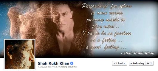 Shah Rukh Khan's official Facebook page