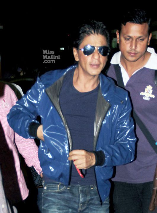 Shah Rukh rocking out in a jacket