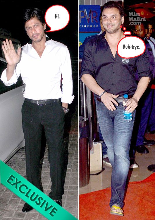 Shah Rukh Khan and Sohail Khan