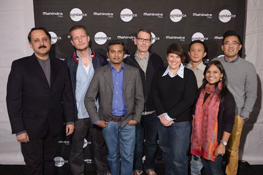 Rohit Khattar, Tobias Lindholm, Neeraj Ghaywan, Paul Federbush, Ashlee Page, Hong Khaou, Aparna Purohit, and Matt Takata attend the Sundance Institute Mahindra Global Filmmaking Award 2014