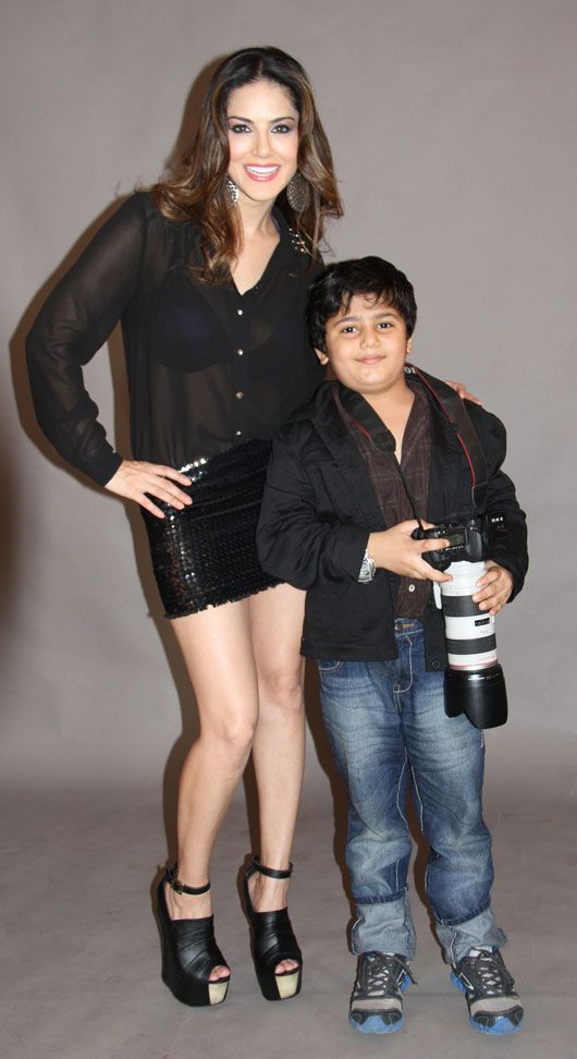 Sunny Leone Gets Shot by a Seven-Year-Old Boy