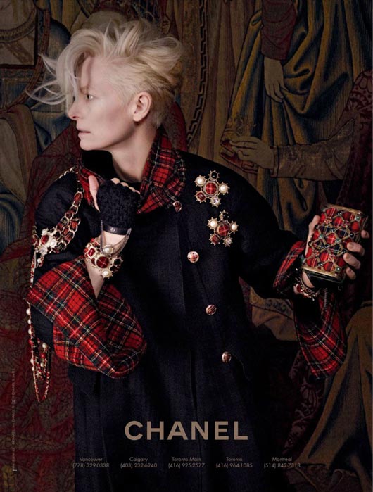 Tilda Swinton for Chanel