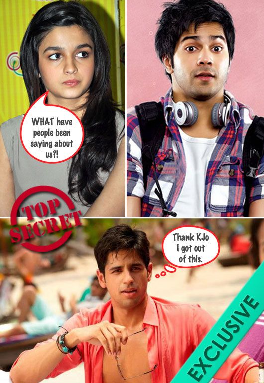 Alia Bhatt, Varun Dhawan, Sidharth Malhotra