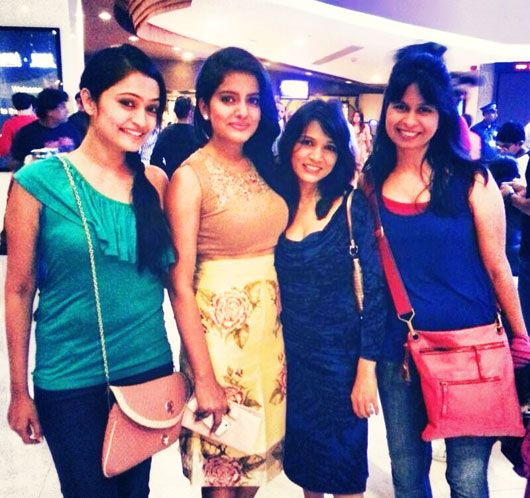 Vishakha Singh (second from left) with her BFF's