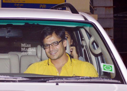 Spotted: Vivek Oberoi & His Family at the Movies!