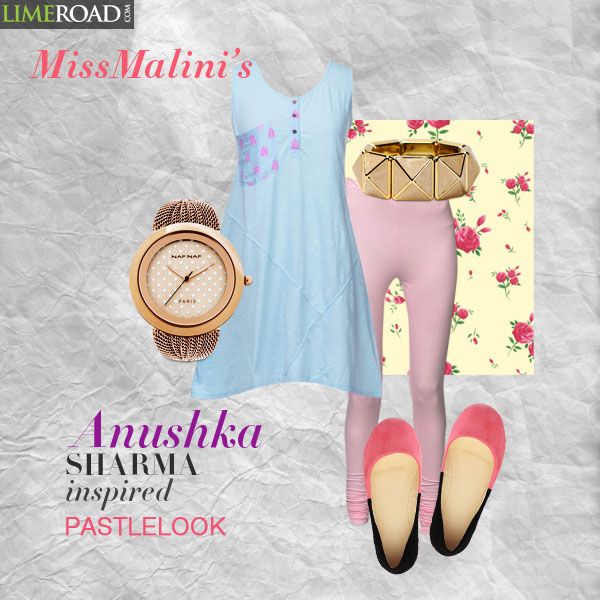 MissMalini's Anushka Sharma inspired pastel look on LimeRoad.com