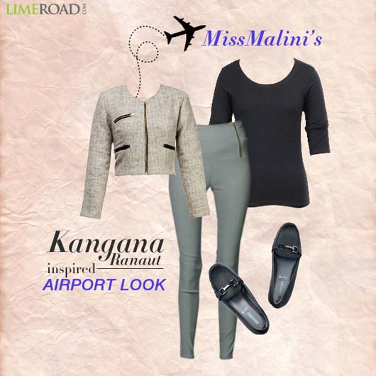 MissMalini's Kangana inspired airport look on LimeRoad.com