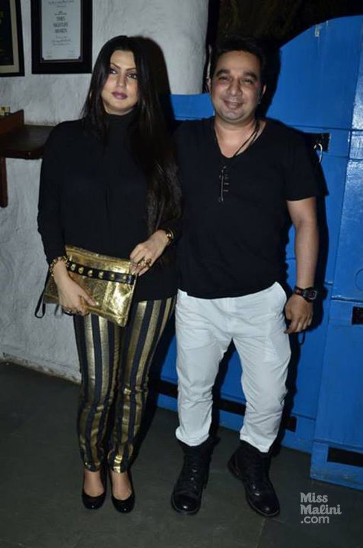 Choreographer Ahmed Khan and his wife