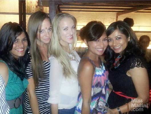 Trishna Mathews, Cecilia Oldne, Andrea Brown, MissMalini and Heena Jain