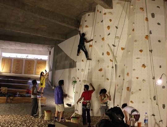 Delhi's newest climbing gym Delhi Rock