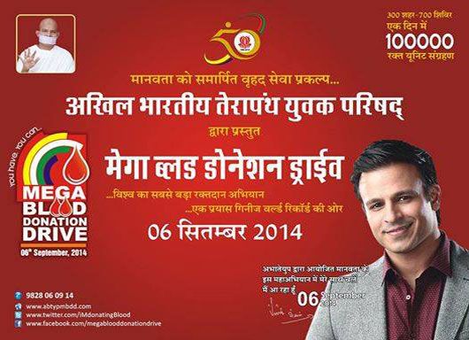 Join Vivek Oberoi For A Mega Blood Donation Drive!