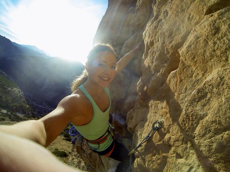 Climbing prodigy Sasha DiGiulian loves her selfies