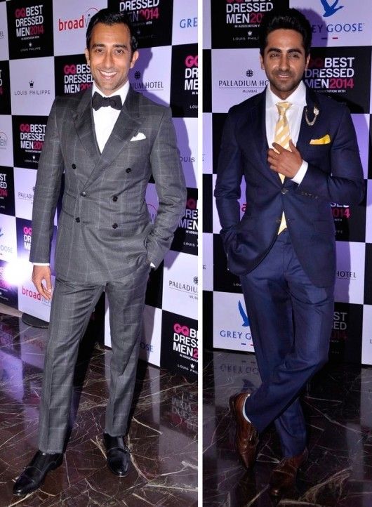 Rahul Khanna and Ayushmann Khurrana at the 2014 GQ Best Dressed Party