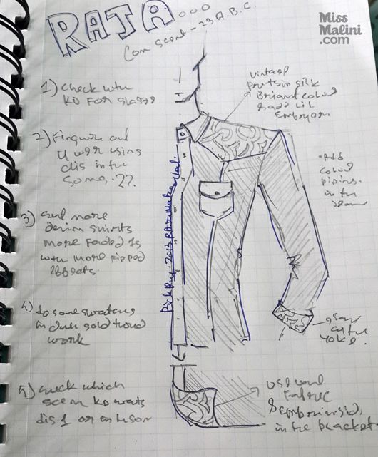 Costume sketches by Rick Roy
