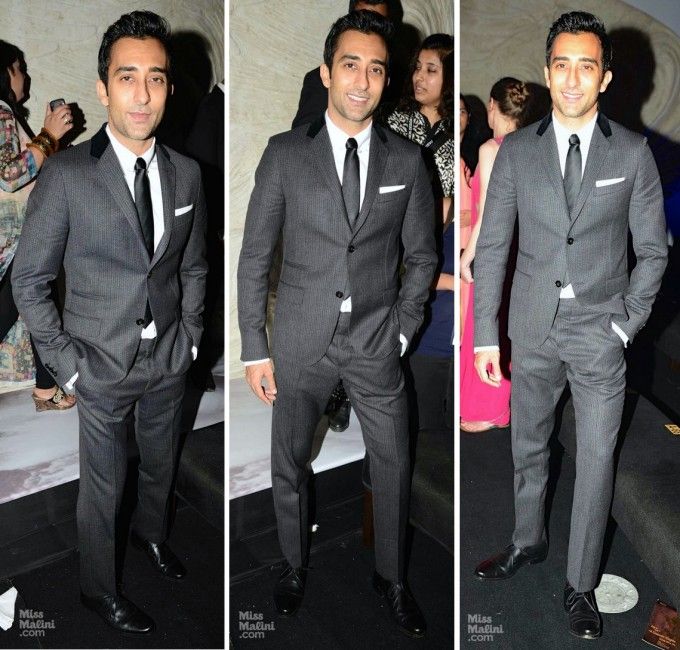 Rahul Khanna in Gucci Pre-Fall 2014 at Gaurav Gupta's show during India Couture Week 2014 on July 18, 2014 (Photo courtesy | Viral Bhayani)