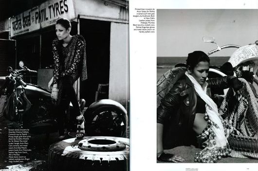 Surelee in her desi biker chic avatar in Verve India