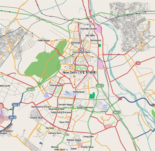 617px Location Map India New Delhi 