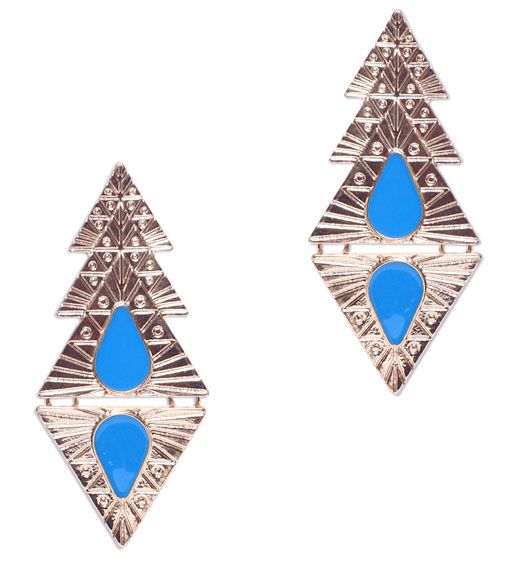 Ornate drop earrings