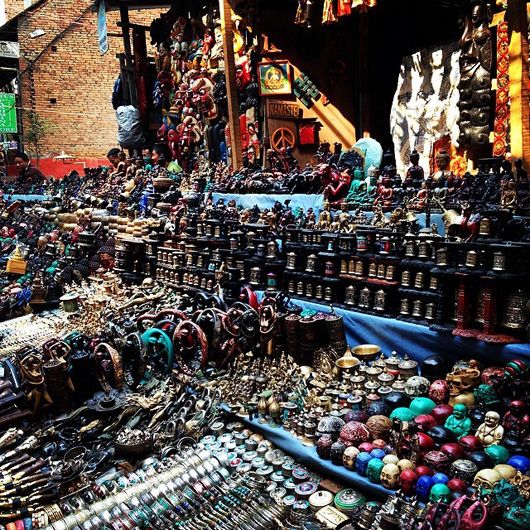 Street shopping in Nepal