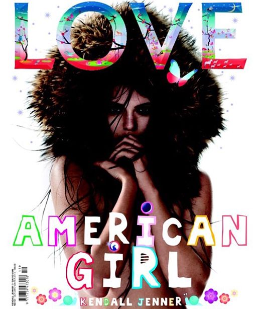 Kendall Jenner on the cover of LOVE magazine