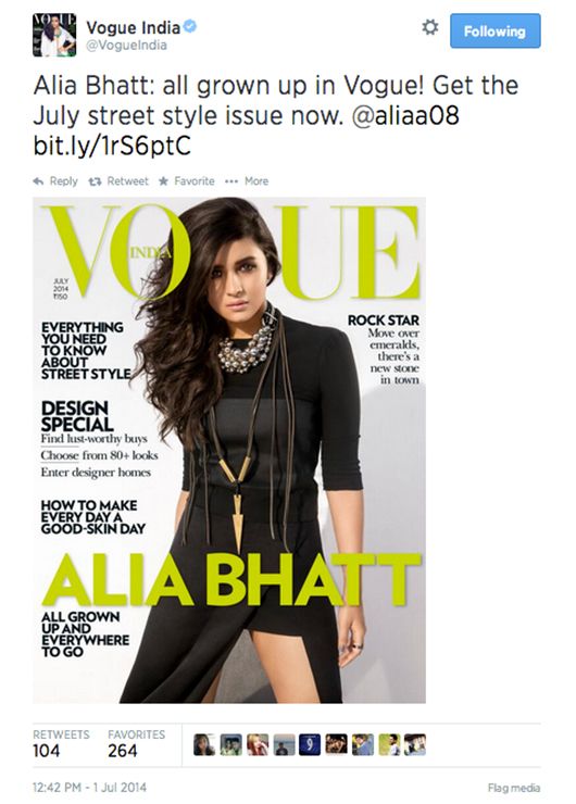 Twitter @VogueIndia