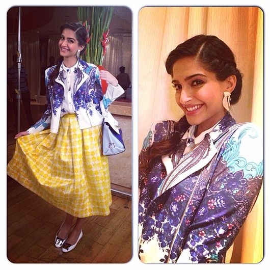 Is Sonam Kapoor Dressed In Character Here?