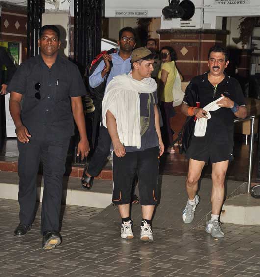 Spotted: Aamir Khan Sweating It Out!
