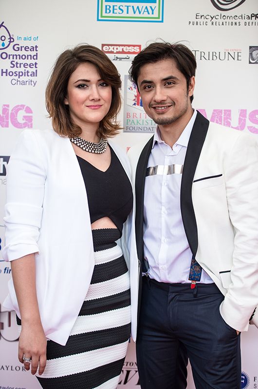 Ali Zafar with a friend