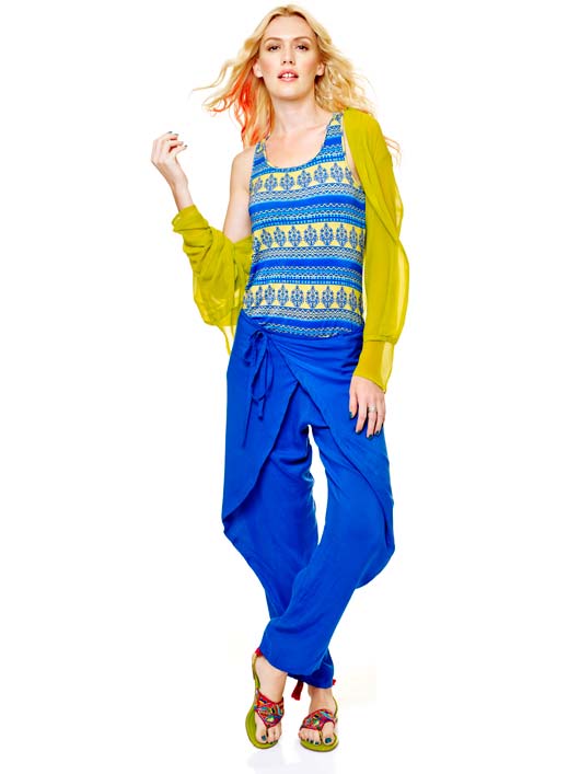 Global Desi Amirah tee Rs1399 Cleo pants Rs 1499 and Lilly jacket