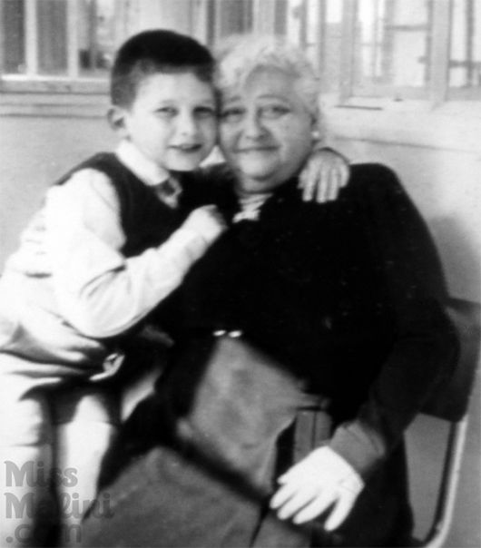As a child with his grandmother Marie  © Jean Paul Gaultier archives