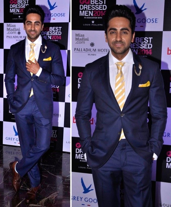 Ayushmann Khurrana in Paul Smith at the 2014 GQ Best Dressed Party