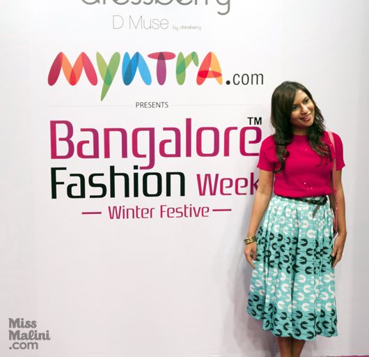 Team MissMalini at Bangalore Fashion Week