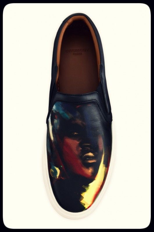 Givenchy Lady-print leather sneakers