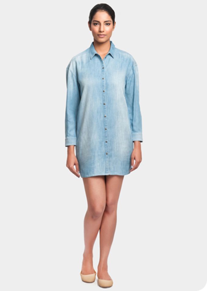 Denim Shirt Dress - Bhane.