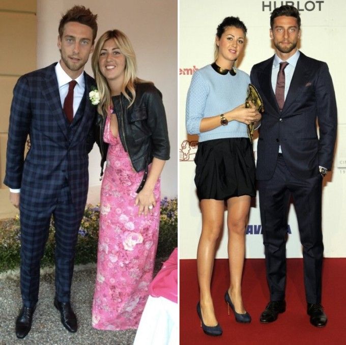 Claudio Marchisio with wife Roberta