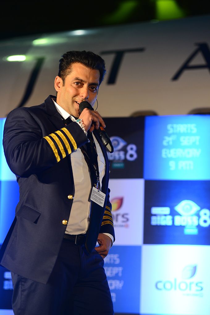 CAPTAIN Salman at the take-off of Flight Bigg Boss 8