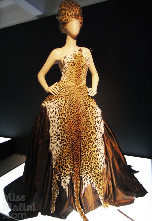 The Leopard evening dress from Gaultier's 1998 couture collection. The leopard is completely hand embroidered and took close to 500 hours to complete!