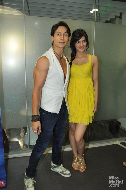 Tiger Shroff and Kriti Sanon at Heropanti Song Launch