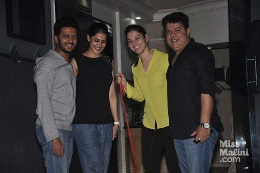 Ritesh Deshmukh, Genelia Deshmukh, Tamannaah Bhatia, & Sajid Nadiadwala