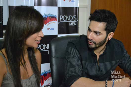 Varun Dhawan and MissMalini