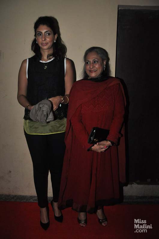 Jaya Bachchan and Shweta Nanda