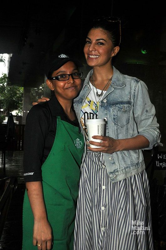 Jacqueline Fernandes loves her Starbucks coffee