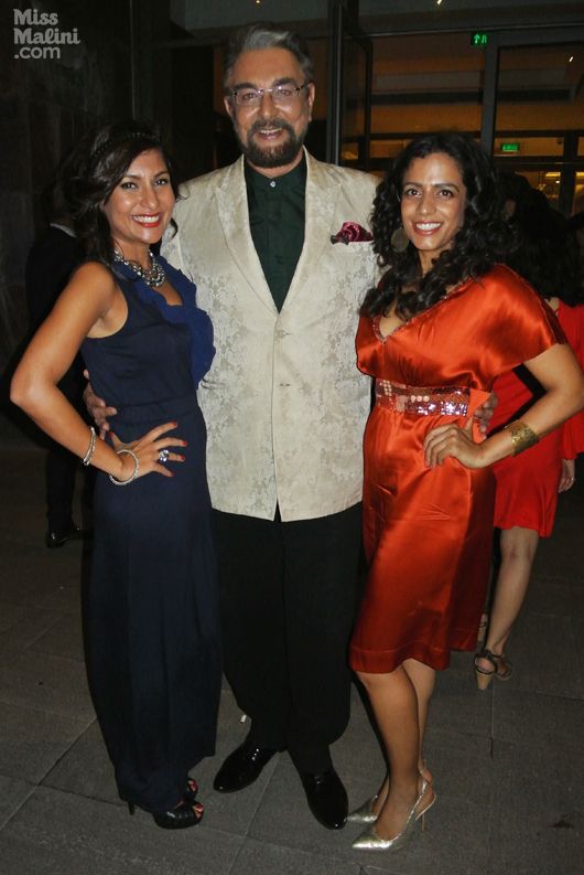 MissMalini, Kabir Bedi and Parveen Dusanj