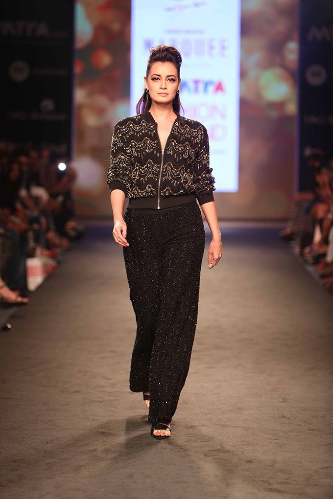 Dia Mirza walks for Karan Johar's Marquee Collection for Vero Moda at Myntra Fashion Weekend