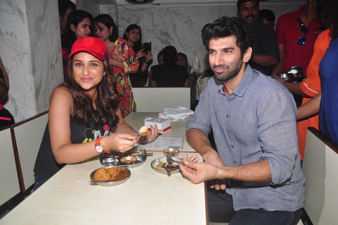 Parineeti and Aditya commence the Food Yatra at Madras Cafe in Mumbai