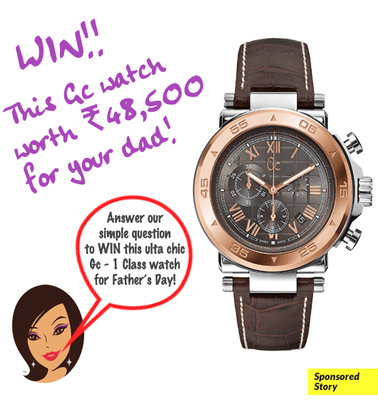 MissMalini Contest: WIN This Fabulous Gc Watch Worth ₹48,500 For Your Dad