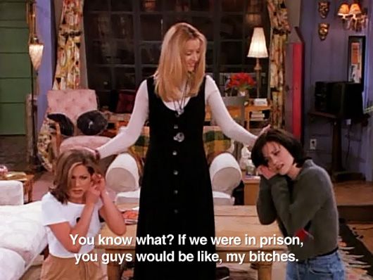 Phoebe twists Monica and Rachel into submission